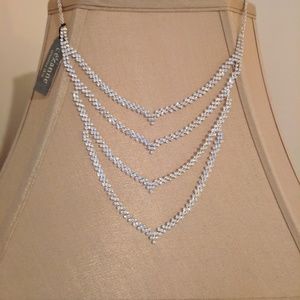Cezanne Rhinestone Tiered Necklace
